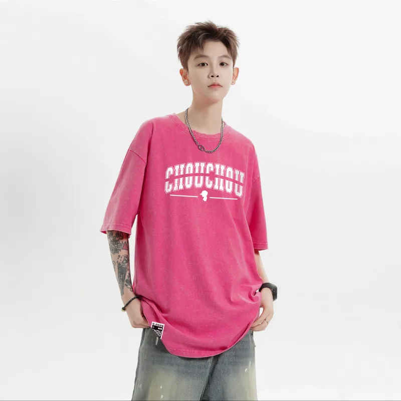 CHOUCHOUS Drop Shoulder Sleeve T Shirt Women's-13