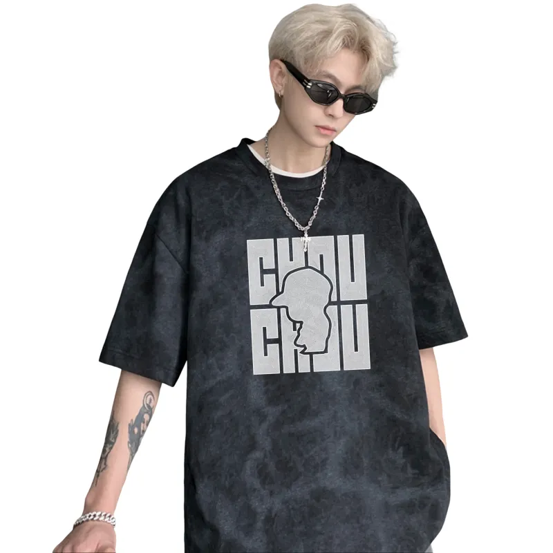 CHOUCHOUS Drop Shoulder Sleeve T Shirt Women's-3