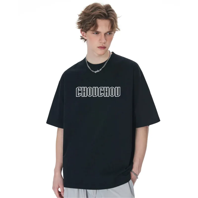CHOUCHOUS Drop Shoulder Sleeve T Shirt Women's-5