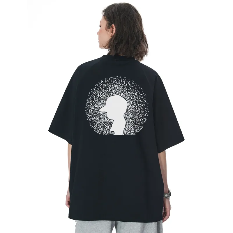 CHOUCHOUS Drop Shoulder Sleeve T Shirt Women's-4