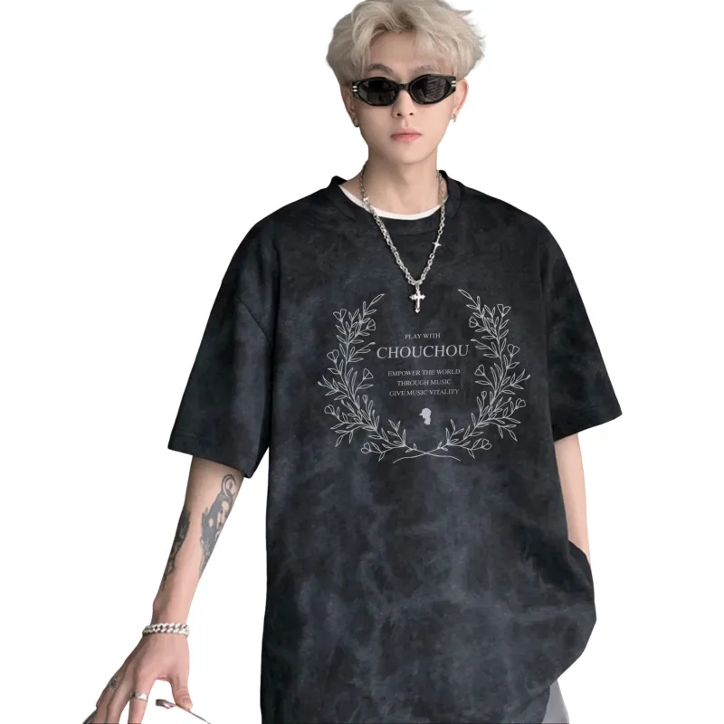 CHOUCHOUS Drop Shoulder Sleeve T Shirt Women's-2