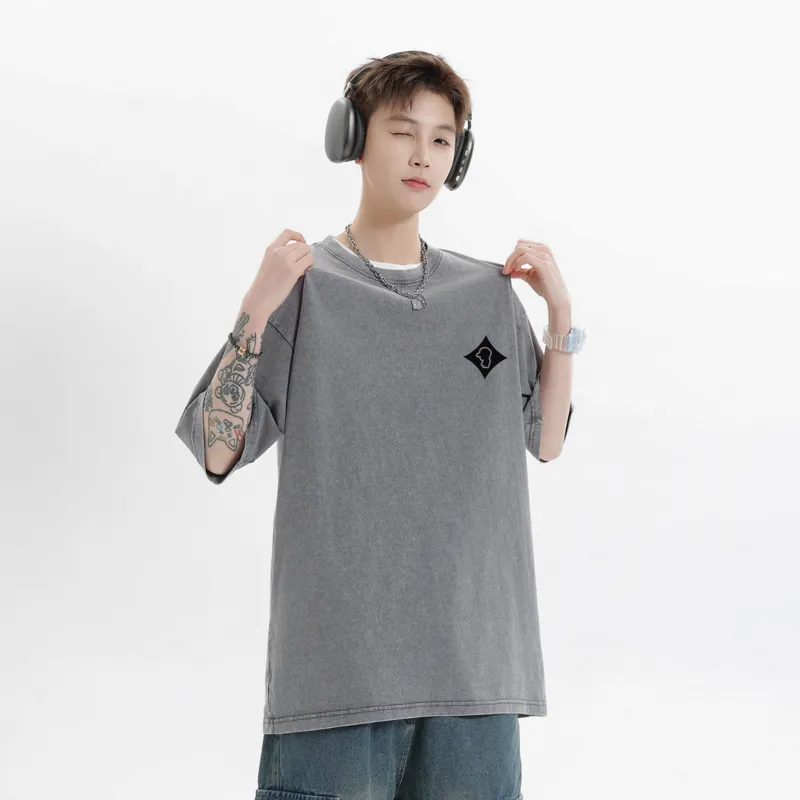 CHOUCHOUS Drop Shoulder Sleeve T Shirt Women's-7