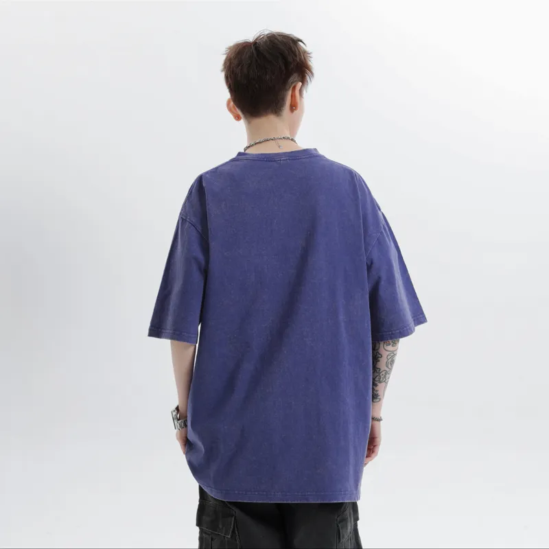 CHOUCHOUS Drop Shoulder Sleeve T Shirt Women's-10