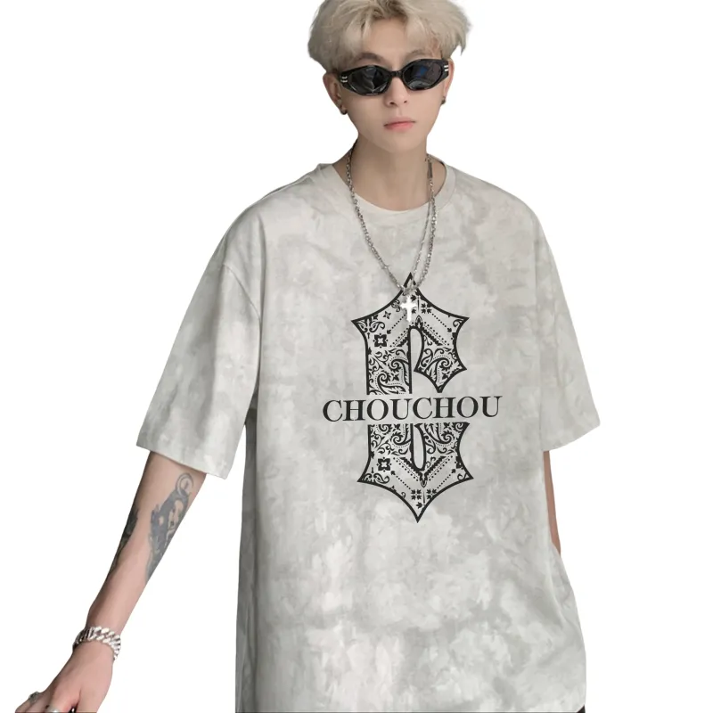 CHOUCHOUS Drop Shoulder Sleeve T Shirt Women's-6
