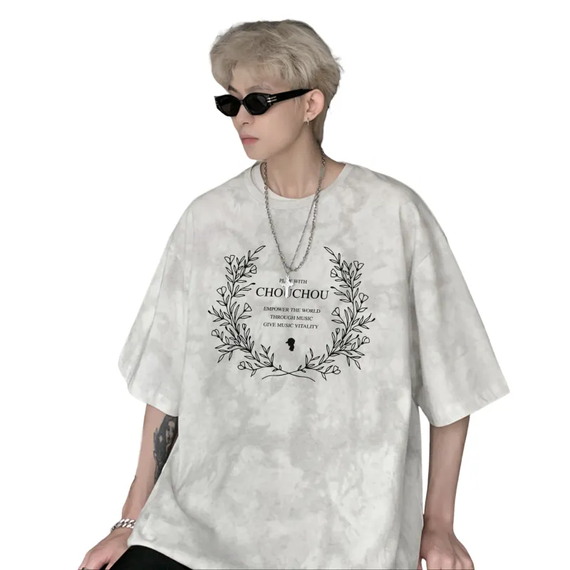 CHOUCHOUS Drop Shoulder Sleeve T Shirt Women's-7