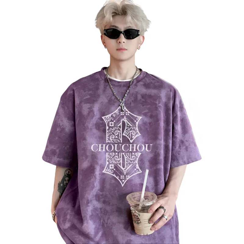 CHOUCHOUS Drop Shoulder Sleeve T Shirt Women's-10
