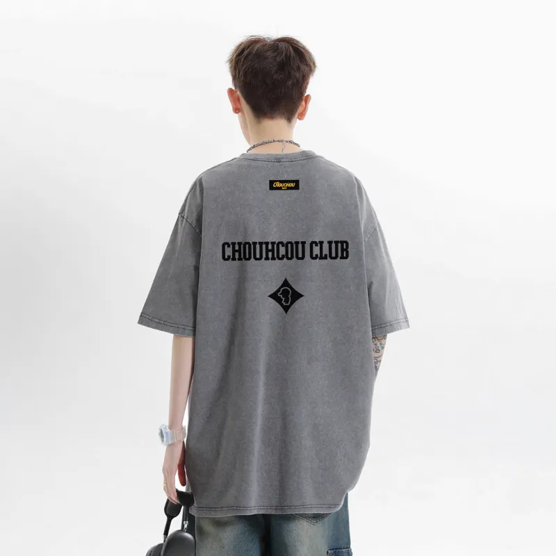 CHOUCHOUS Drop Shoulder Sleeve T Shirt Women's-6