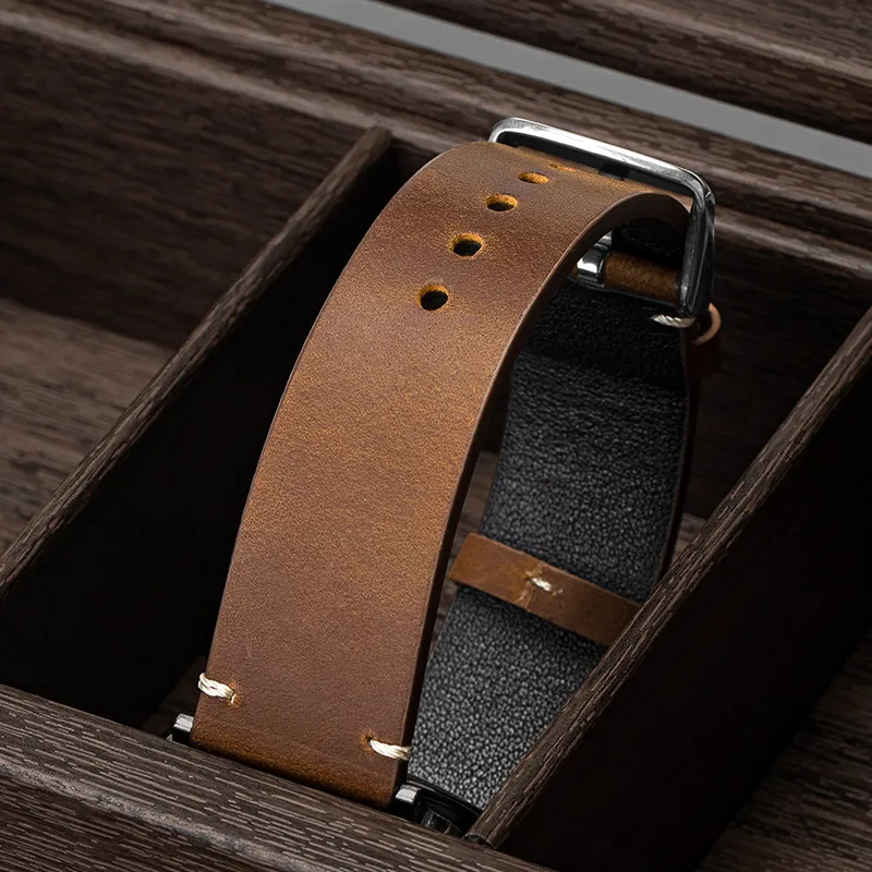 Gangjue Huawei Honor Compatibility Watch Band Top Grain Cow Leather Material-1