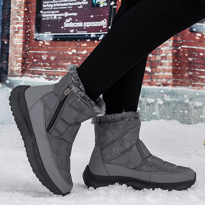 M.M Party Thermal Slip Resistant Short Snow Boots Women's-6