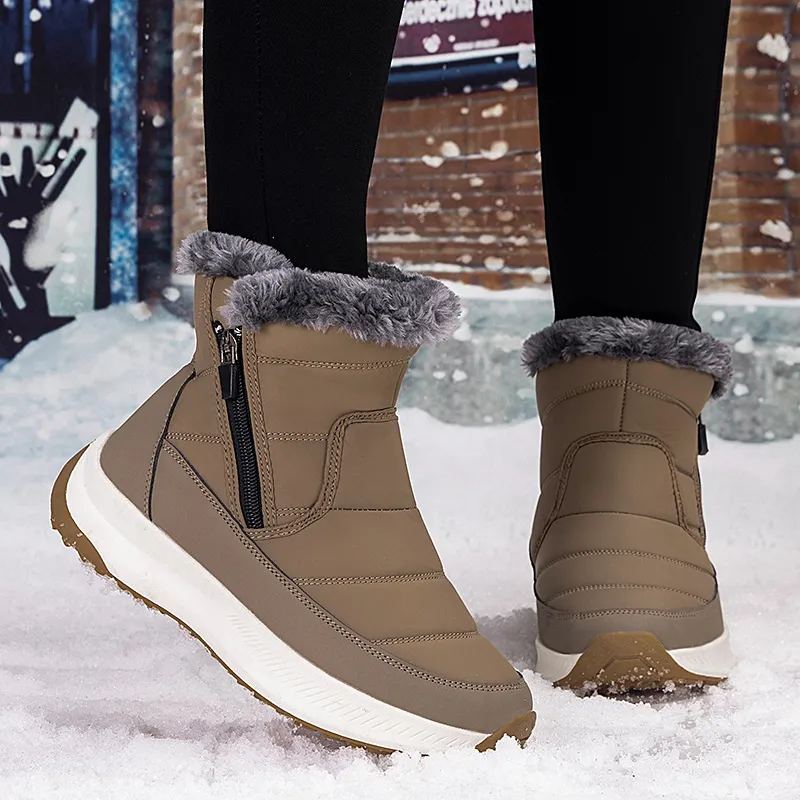 M.M Party Thermal Slip Resistant Short Snow Boots Women's-18