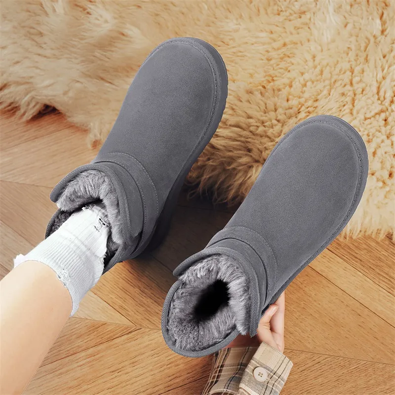 M.M Party Thermal Slip Resistant Crew Snow Boots Unisex-2