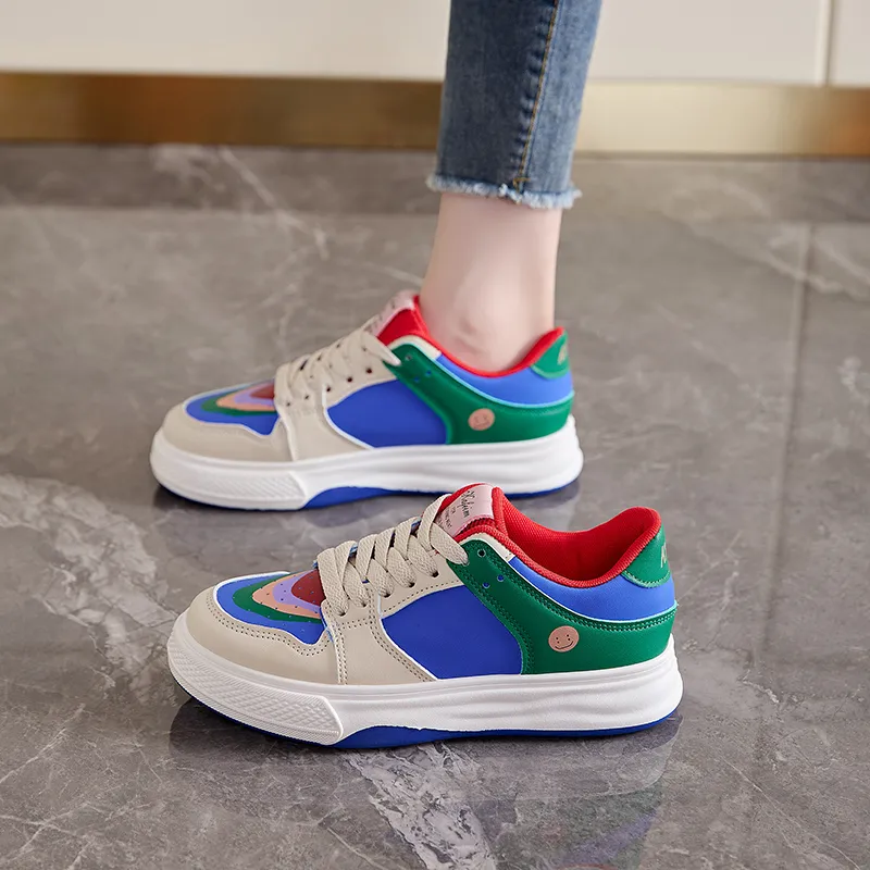 M.M Party Slip Resistant Shock Absorbers Low Top Skateboard Shoes Women's-7