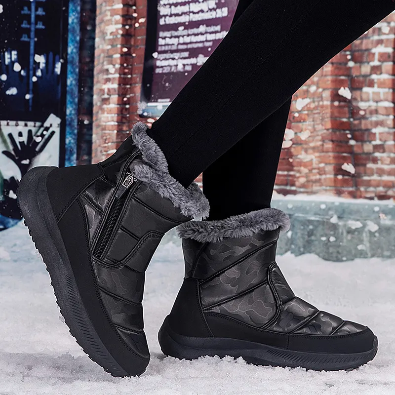 M.M Party Thermal Slip Resistant Short Snow Boots Women's-13