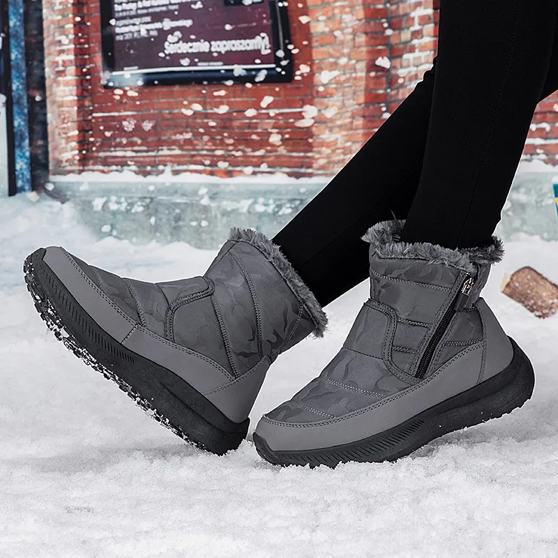 M.M Party Thermal Slip Resistant Short Snow Boots Women's-1