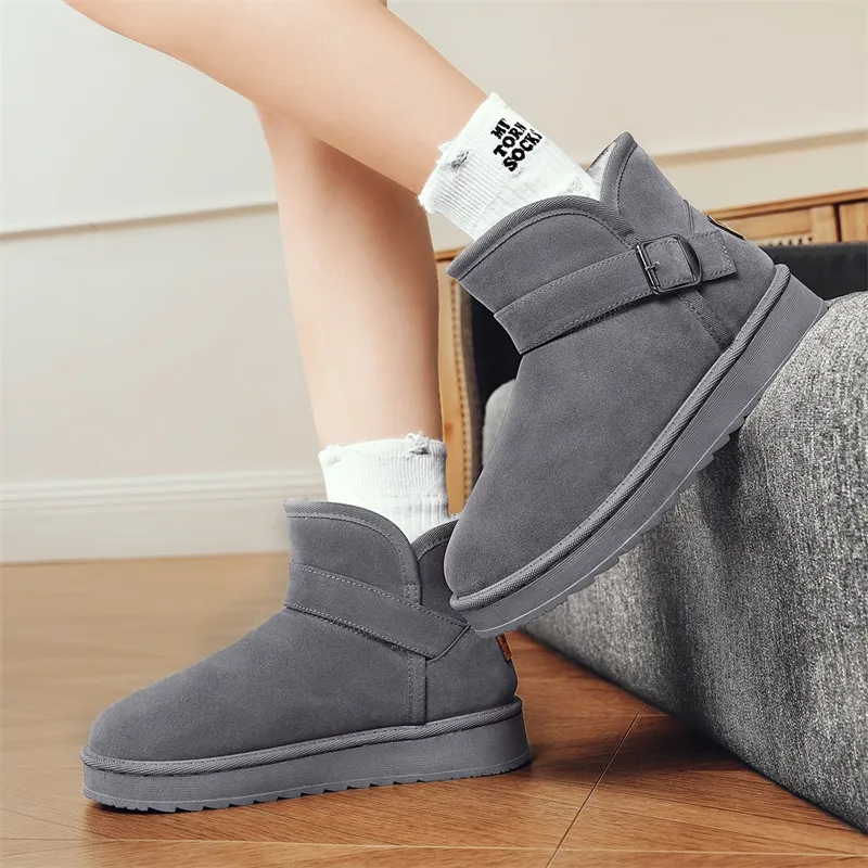 M.M Party Thermal Slip Resistant Crew Snow Boots Unisex-1