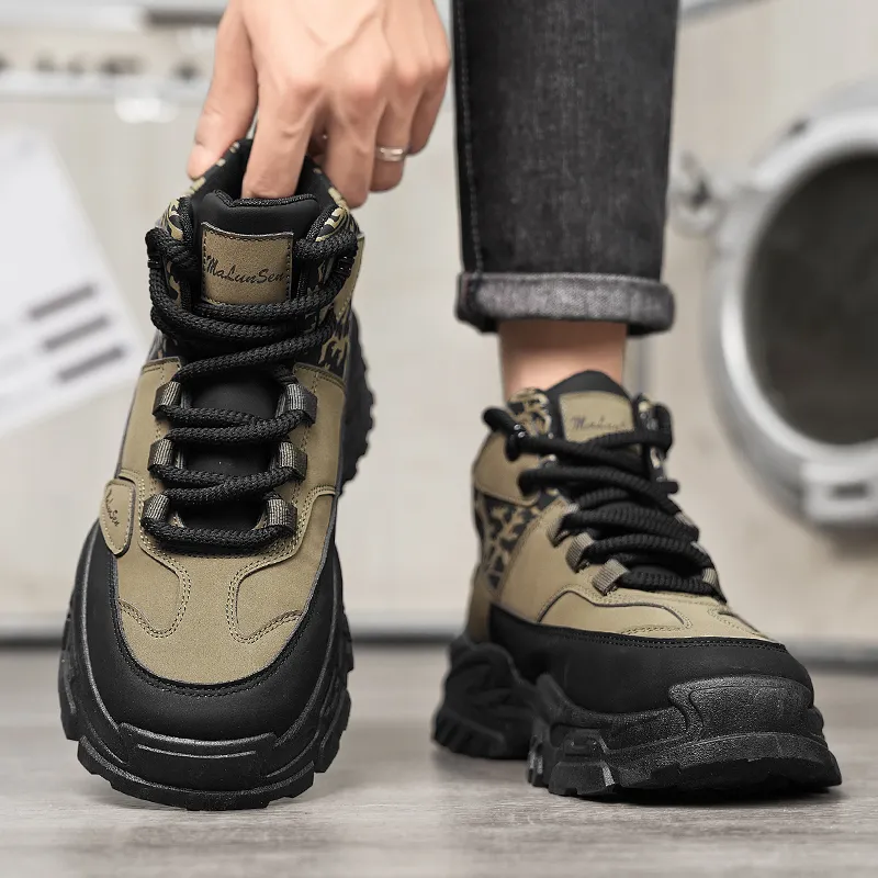 M.M Party Anti Slip Wear Resistant High Top Chunky Sneakers Men's-11