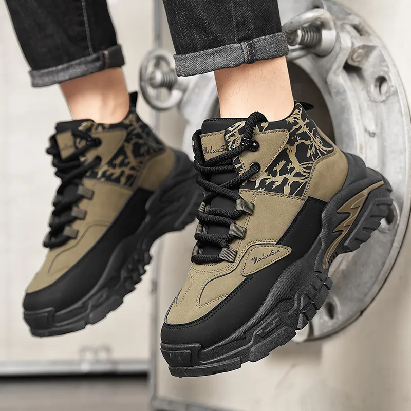 M.M Party Anti Slip Wear Resistant High Top Chunky Sneakers Men's-13