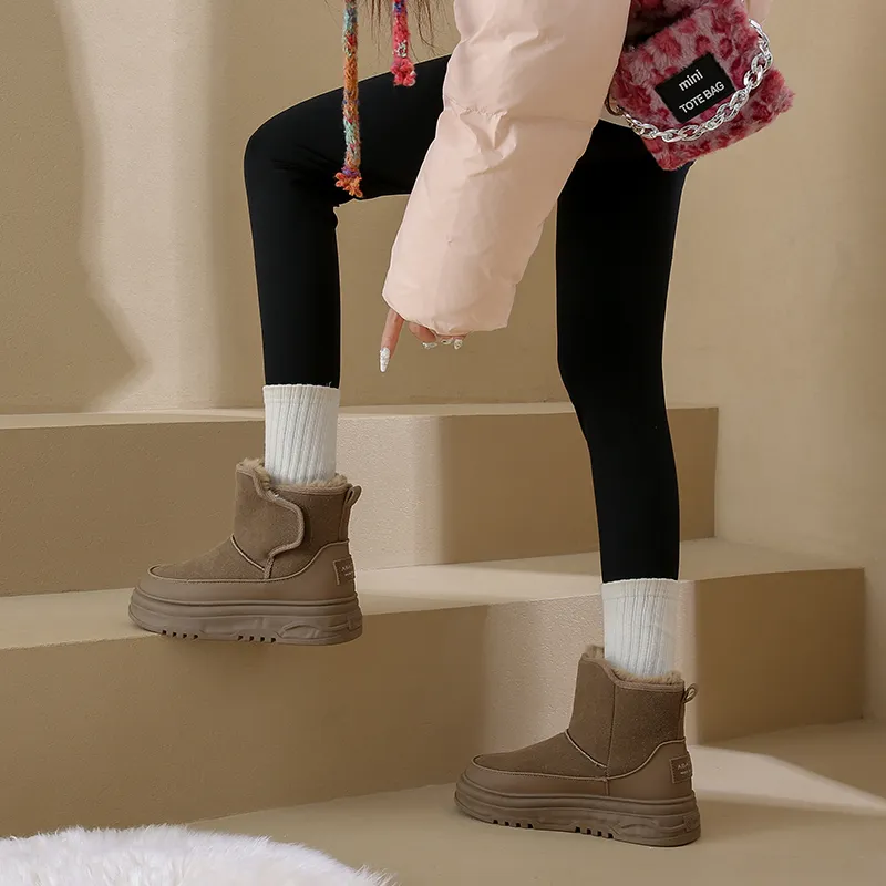 M.M Party Thermal Abrasion Resistant Short Snow Boots Women's-7