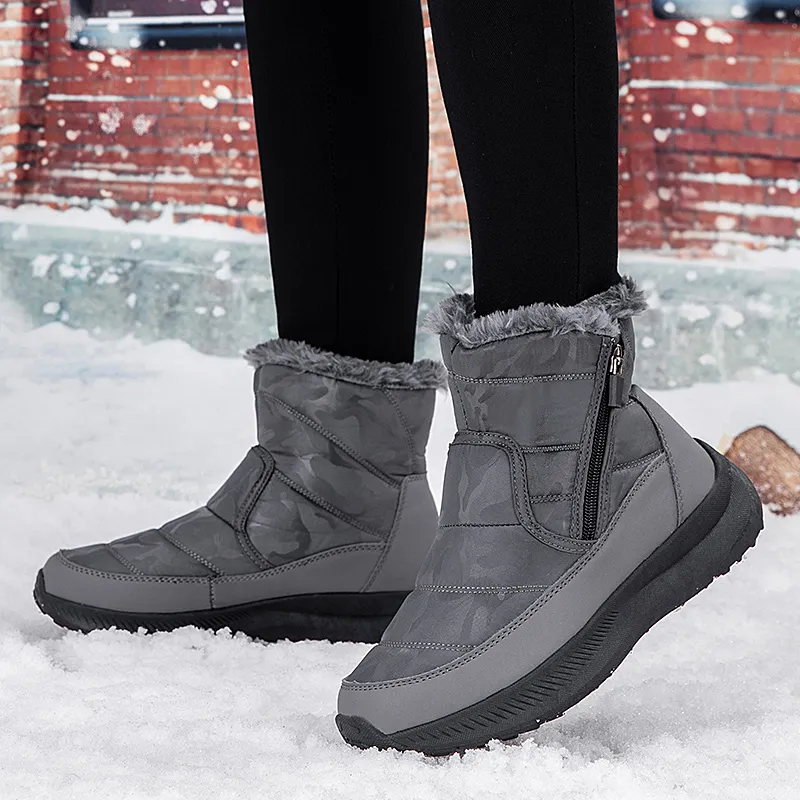 M.M Party Thermal Slip Resistant Short Snow Boots Women's-2
