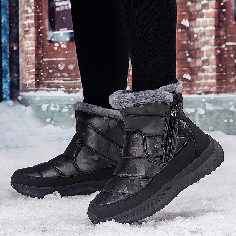 M.M Party Thermal Slip Resistant Short Snow Boots Women's-10