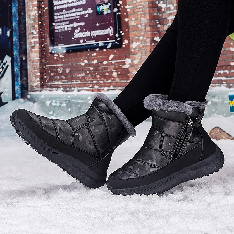 M.M Party Thermal Slip Resistant Short Snow Boots Women's-12