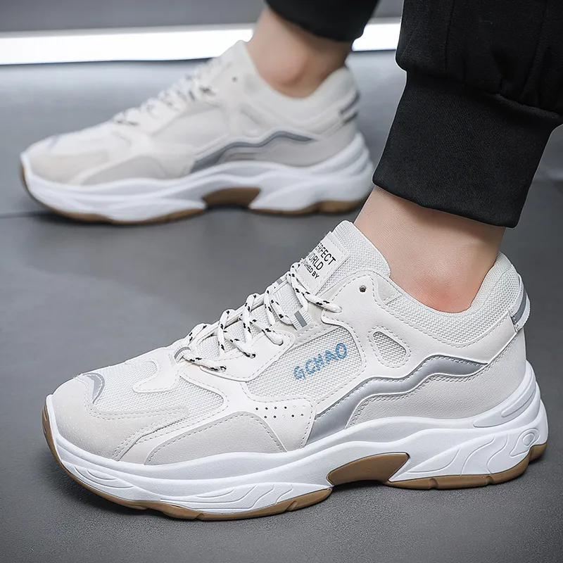 M.M Party Anti Slip Wear Resistant Low Top Chunky Sneakers Men's-4