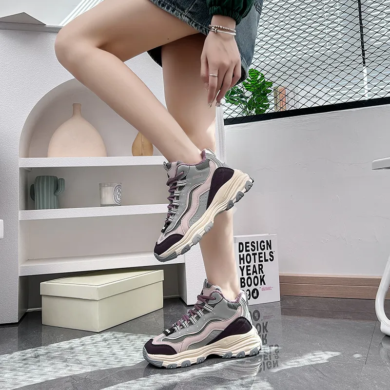 M.M Party Wear resistant And Lightweight Mid Top Chunky Sneakers Women's-11