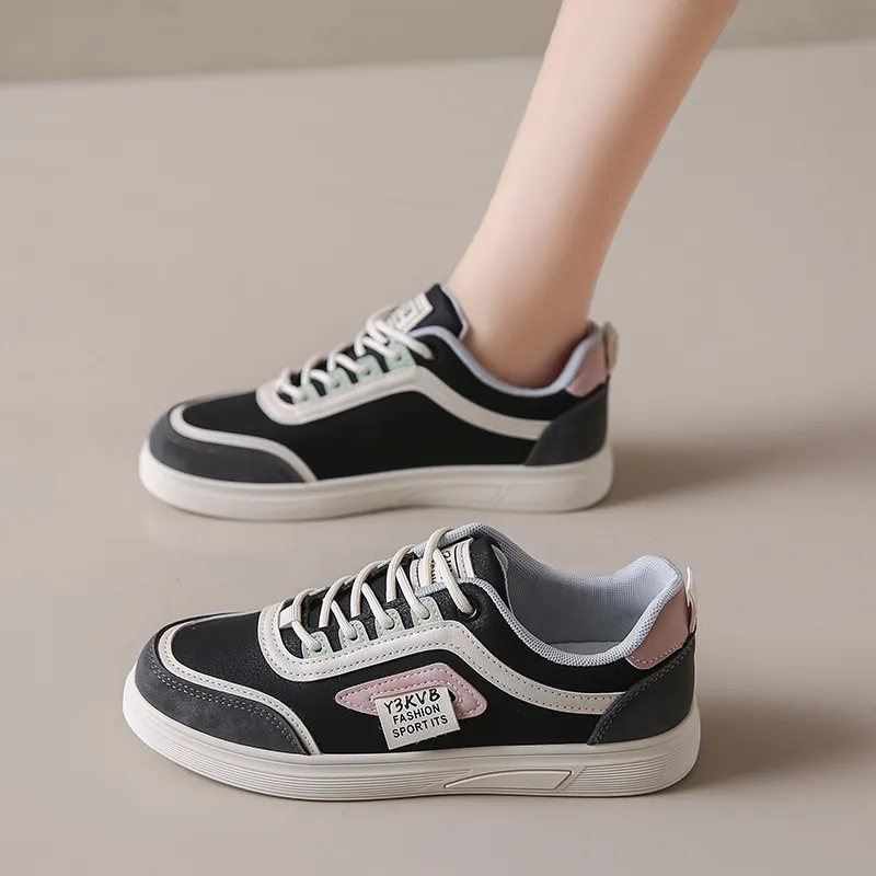 M.M Party Slip Resistant, Abrasion Resistant, And Balanced Low Top Skateboard Shoes Women's-1