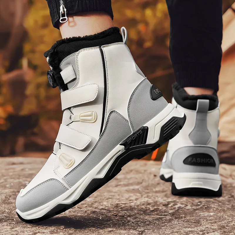 M.M Party Outdoor Boots Unisex Black/Beige-8
