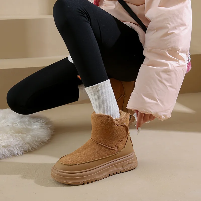 M.M Party Thermal Abrasion Resistant Short Snow Boots Women's-12