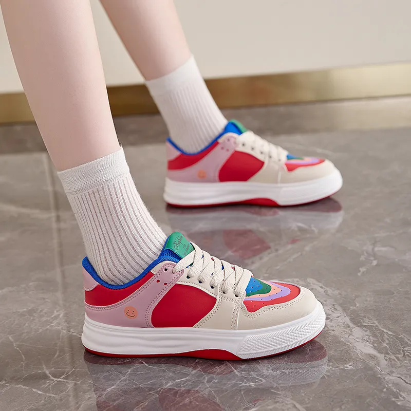 M.M Party Slip Resistant Shock Absorbers Low Top Skateboard Shoes Women's-3
