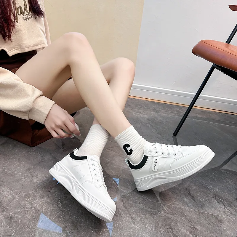 M.M Party Abrasion Resistant Balance Breathable Low Top Skateboard Shoes Women's-5