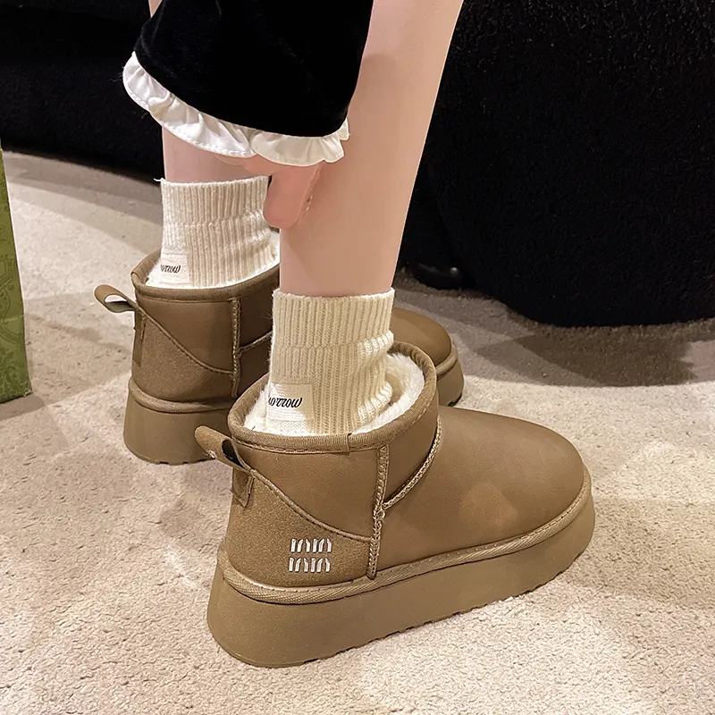 M.M Party Thermal Cushioning Short Snow Boots Women's-7