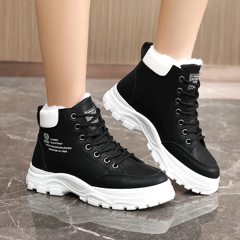 M.M Party Thermal Waterproof Abrasion Resistant Cushioning Short Snow Boots Women's-5