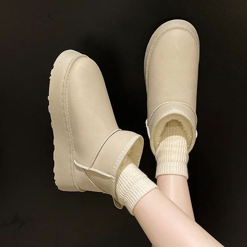 M.M Party Thermal Cushioning Short Snow Boots Women's-3