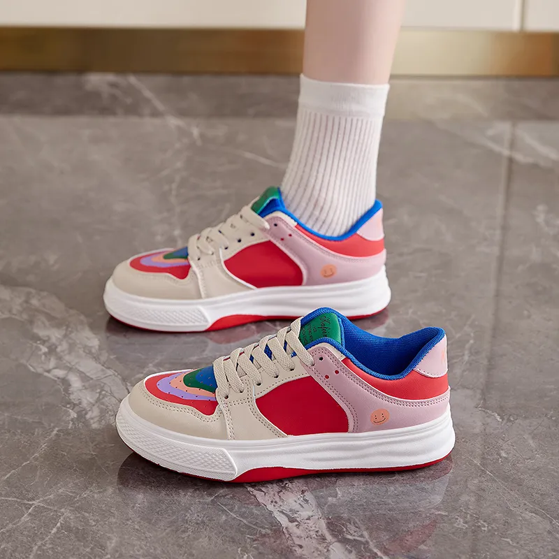 M.M Party Slip Resistant Shock Absorbers Low Top Skateboard Shoes Women's-2