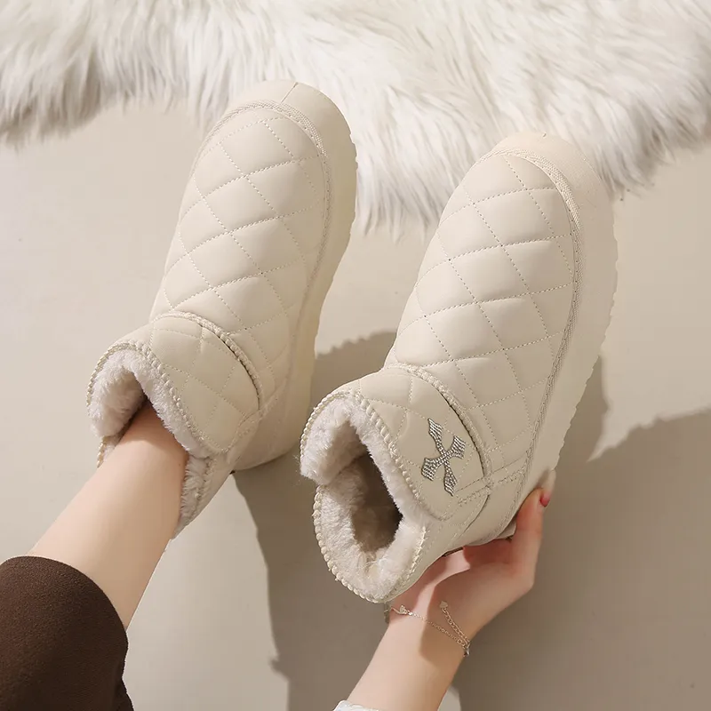 M.M Party Thermal Slip Resistant Short Snow Boots Women's-14