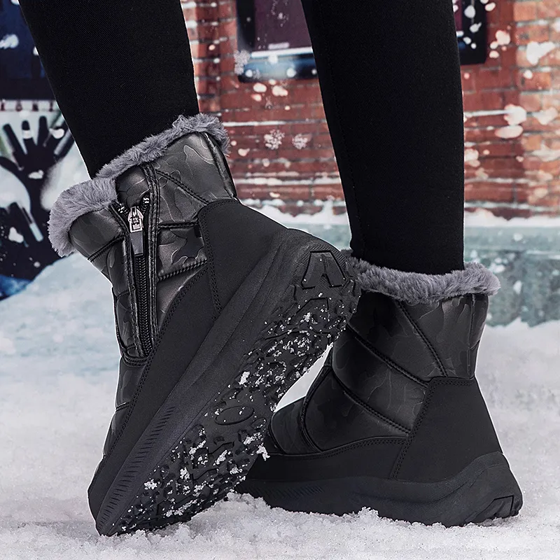 M.M Party Thermal Slip Resistant Short Snow Boots Women's-14