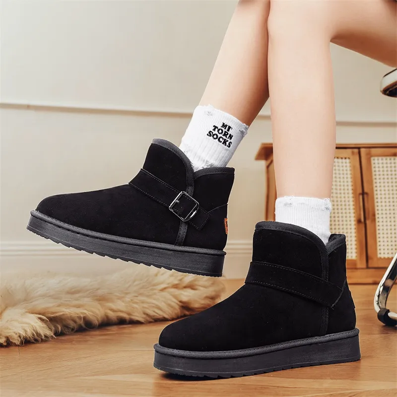 M.M Party Thermal Slip Resistant Crew Snow Boots Unisex-6