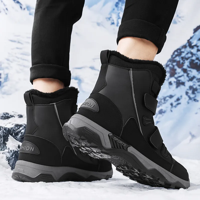 M.M Party Outdoor Boots Unisex Black/Beige-3