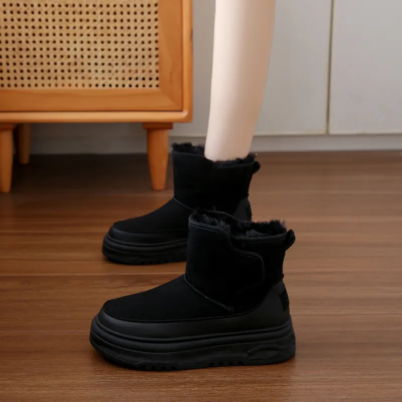 M.M Party Thermal Abrasion Resistant Short Snow Boots Women's-1