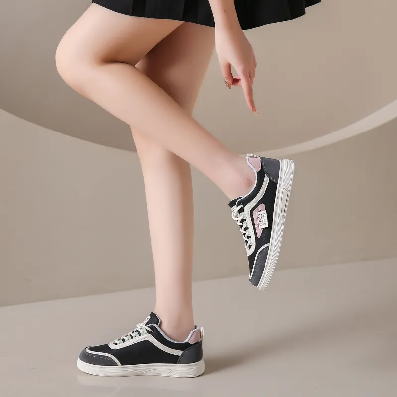 M.M Party Slip Resistant, Abrasion Resistant, And Balanced Low Top Skateboard Shoes Women's-4
