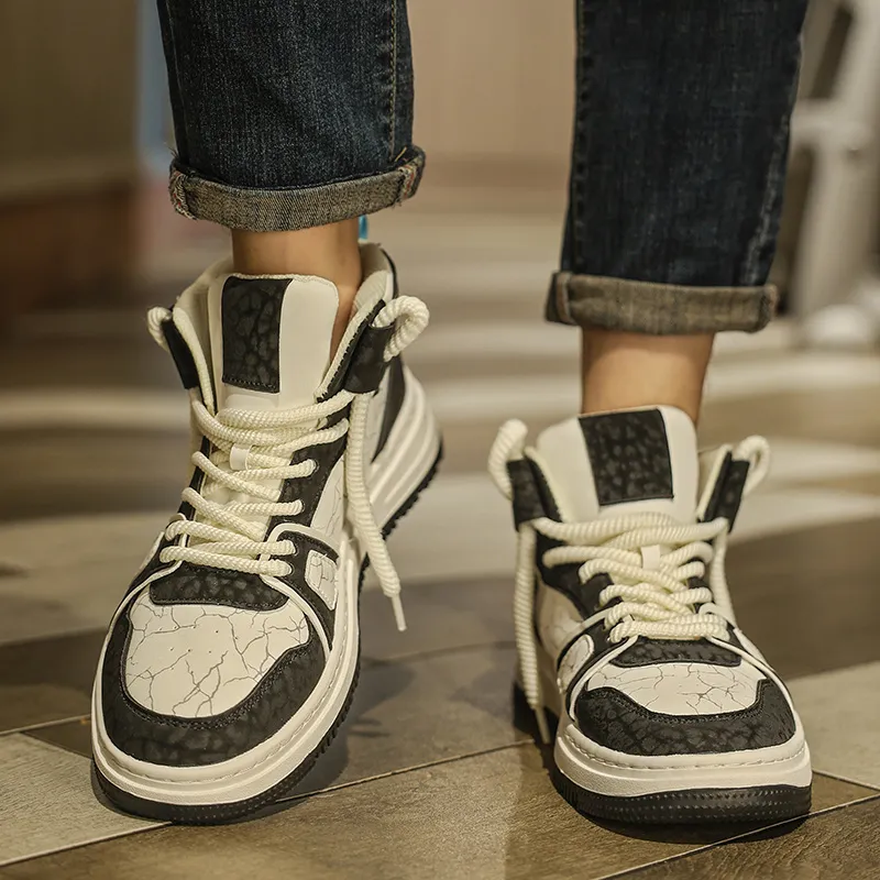 M.M Party Anti Slip Wear Resistant High Top Skateboard Shoes Men's-2