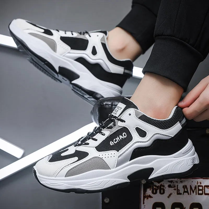 M.M Party Anti Slip Wear Resistant Low Top Chunky Sneakers Men's-8