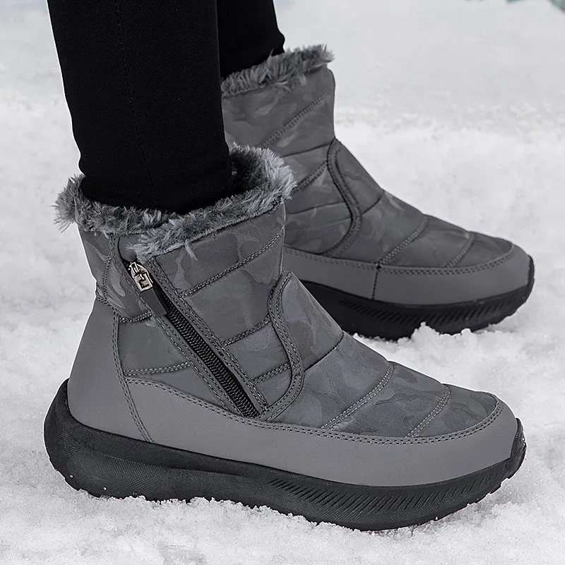 M.M Party Thermal Slip Resistant Short Snow Boots Women's-4