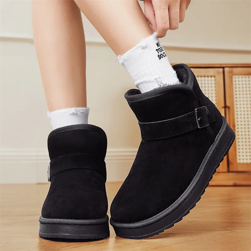 M.M Party Thermal Slip Resistant Crew Snow Boots Unisex-7