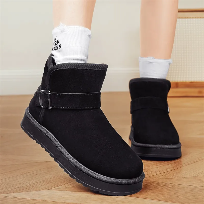M.M Party Thermal Slip Resistant Crew Snow Boots Unisex-8