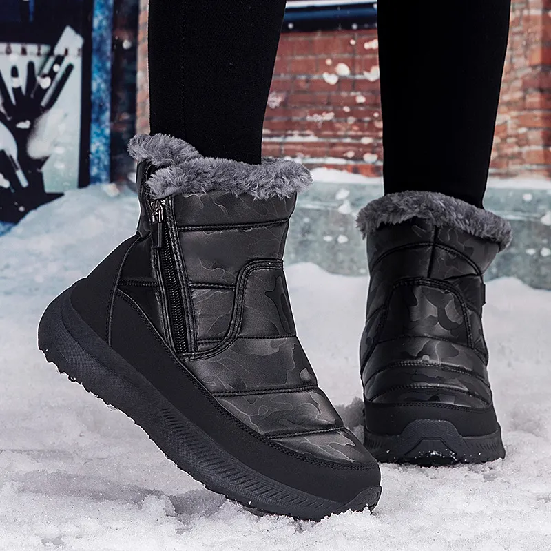 M.M Party Thermal Slip Resistant Short Snow Boots Women's-9