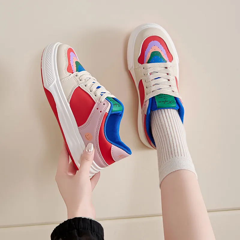 M.M Party Slip Resistant Shock Absorbers Low Top Skateboard Shoes Women's-1