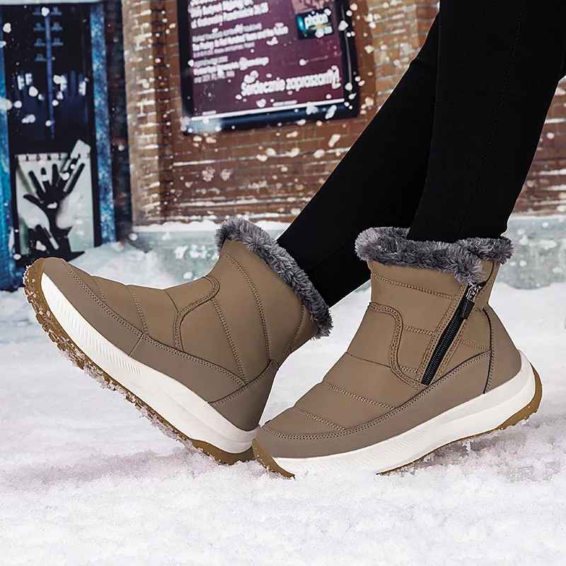 M.M Party Thermal Slip Resistant Short Snow Boots Women's-16